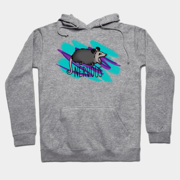 NERVOUS Hoodie by possumtees